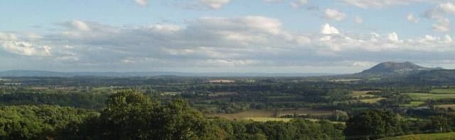 The Severn Vale as seen from Martley (the Malvern Hills are to the right of the photograph)